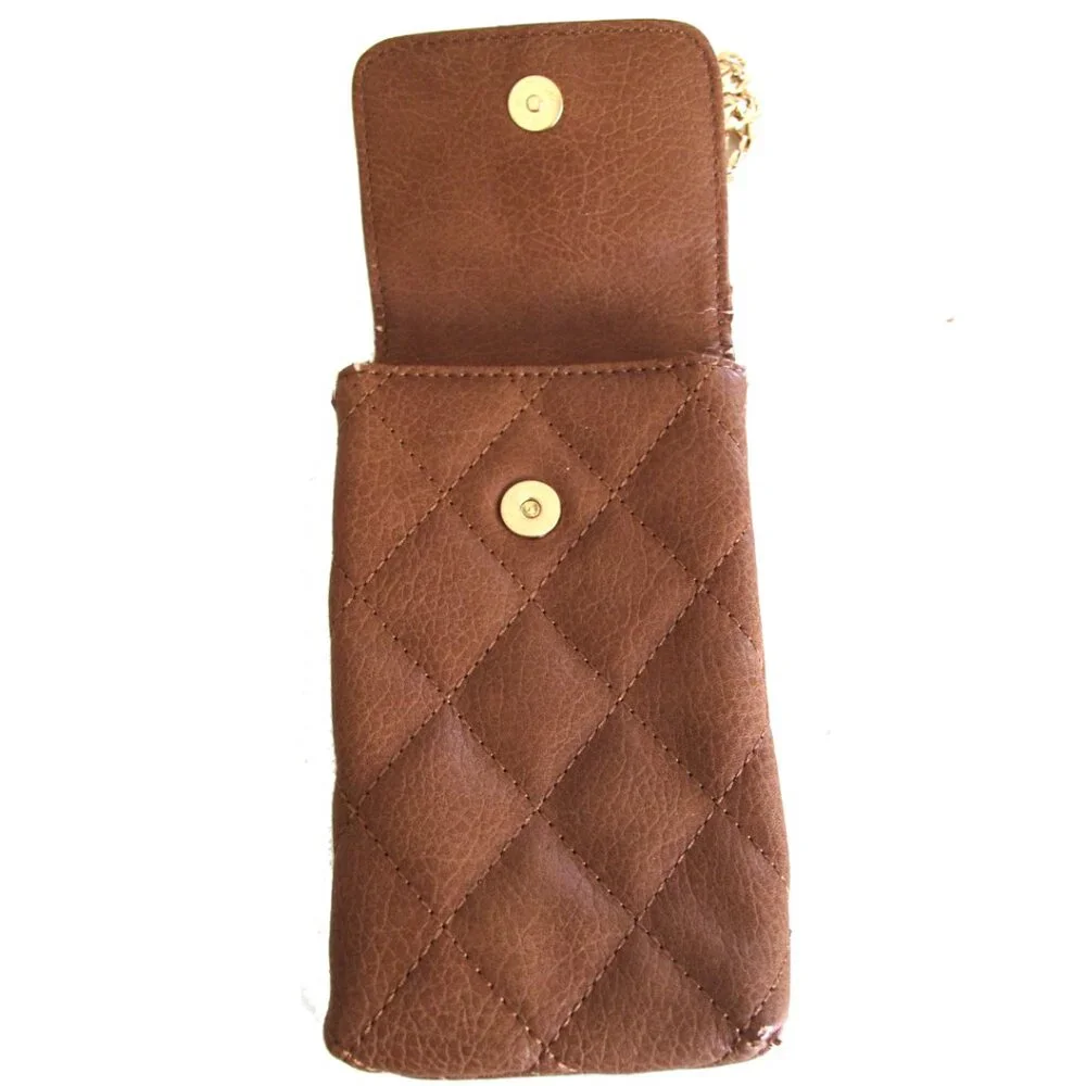 shoulder bag cover for phone and cards Dune London Gold tone Chain